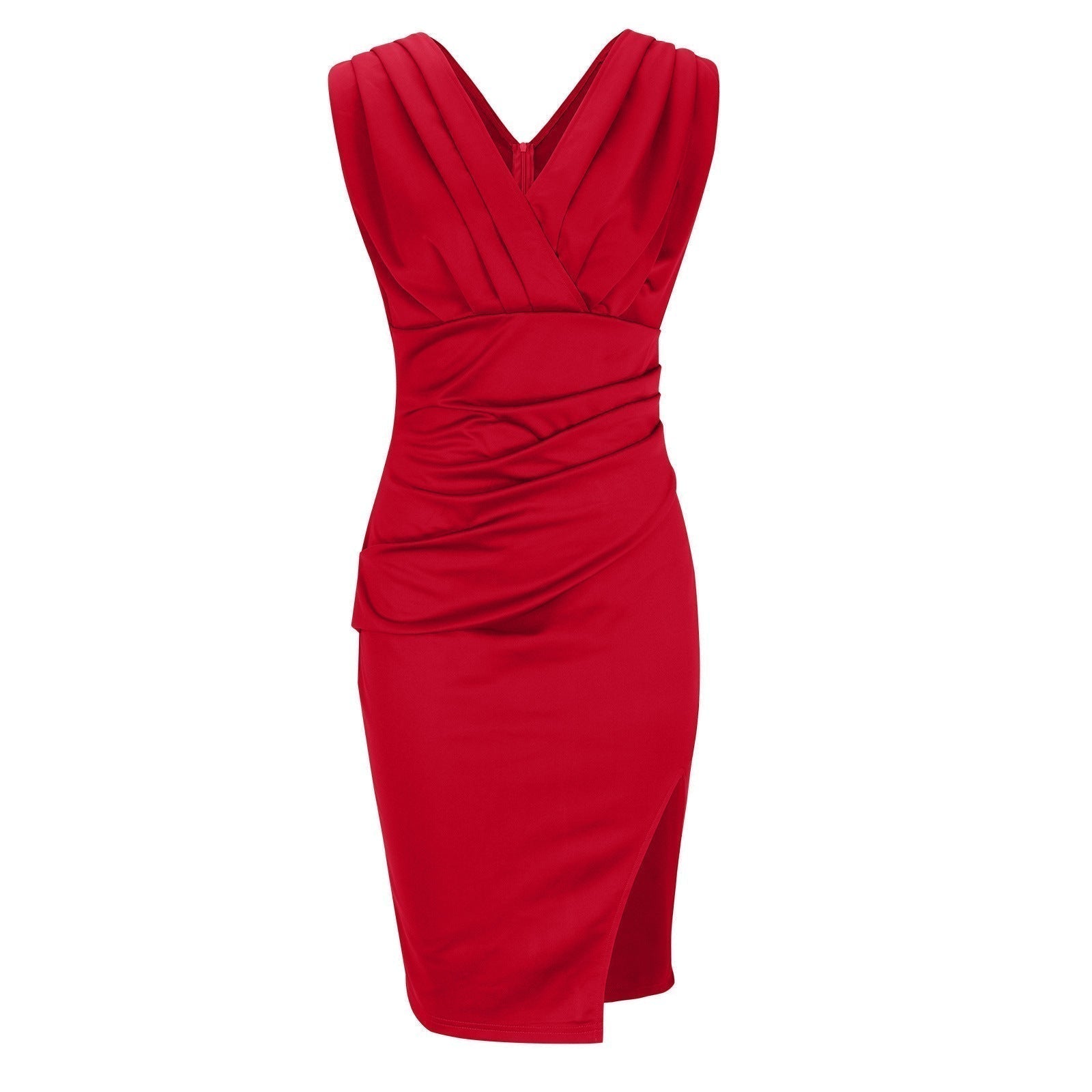 Verona Vestido de Lujo con Escote Cruzado y Abertura Lateral Elegante