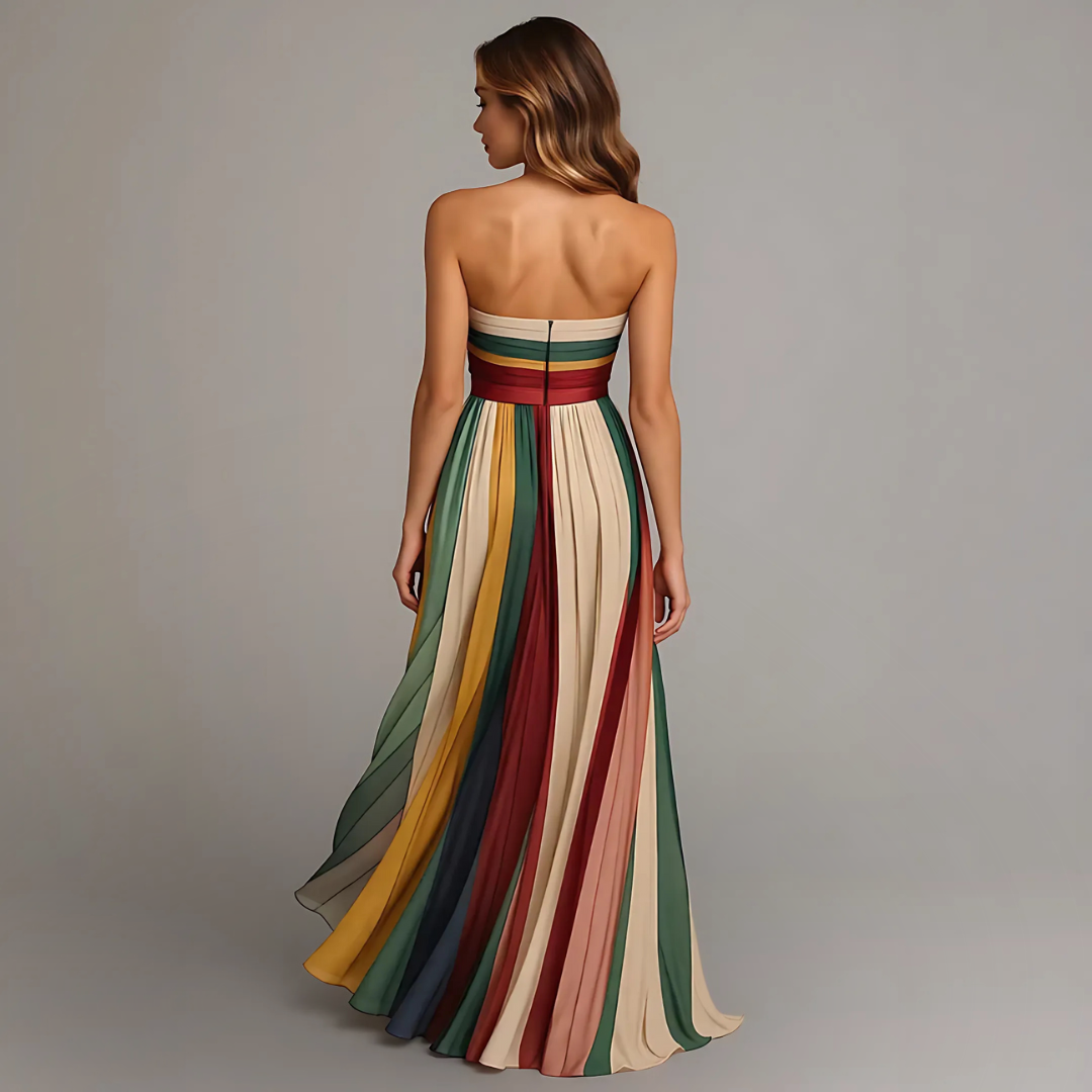 Malena™ Relaxed Fit Maxi Dress largo y cómodo con caída fluida y estilo relajado para mujer