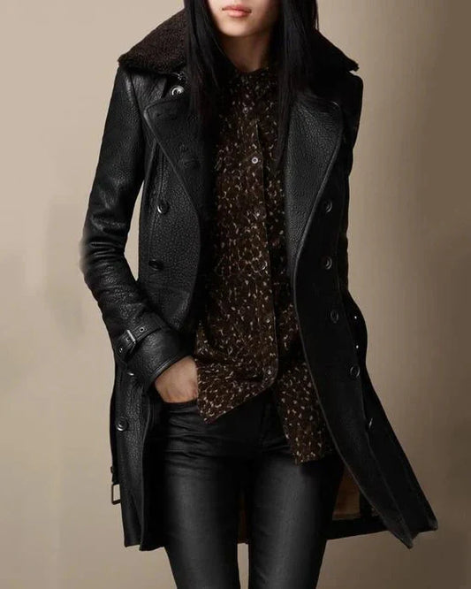Chaqueta bomber de cuero INAYA mujer con corte moderno y cómodo