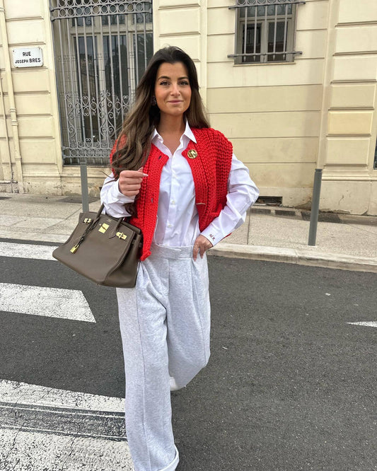 Suéter de punto Saar para mujer con diseño simple y elegante