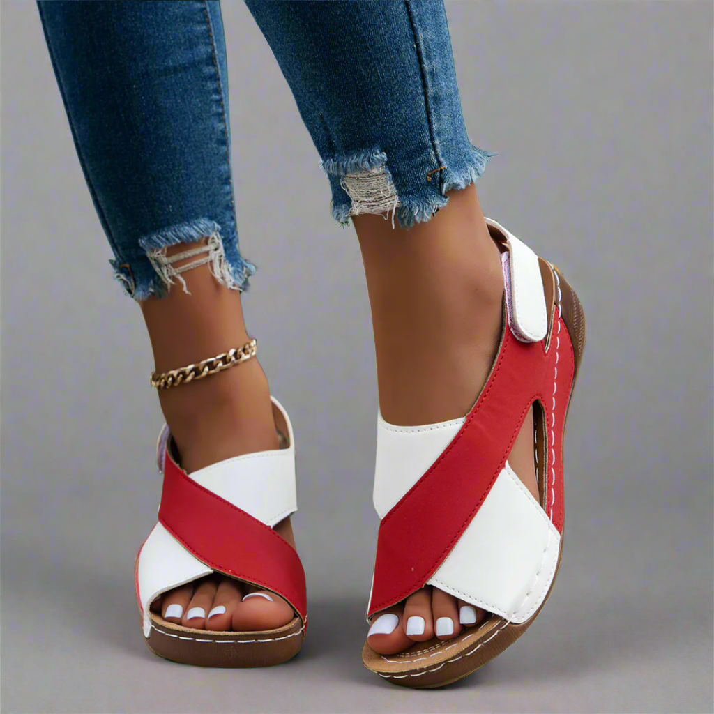Sandalias ortopédicas ultraplano y cómodas para mujer, diseño elegante y transpirable