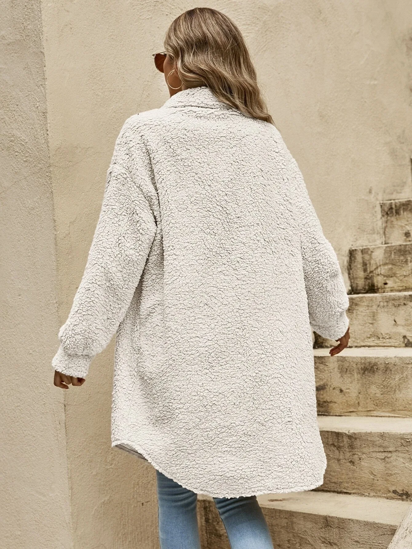 Lange Fleece Jas – Luxe Warmte en Tijdloze Stijl – Perfect voor Winter