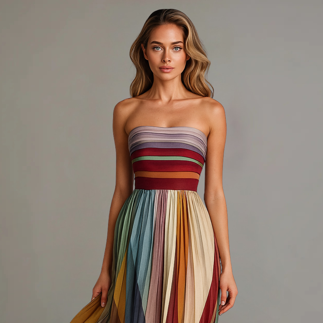 Malena™ Relaxed Fit Maxi Dress largo y cómodo con caída fluida y estilo relajado para mujer
