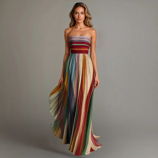 Malena™ Relaxed Fit Maxi Dress largo y cómodo con caída fluida y estilo relajado para mujer