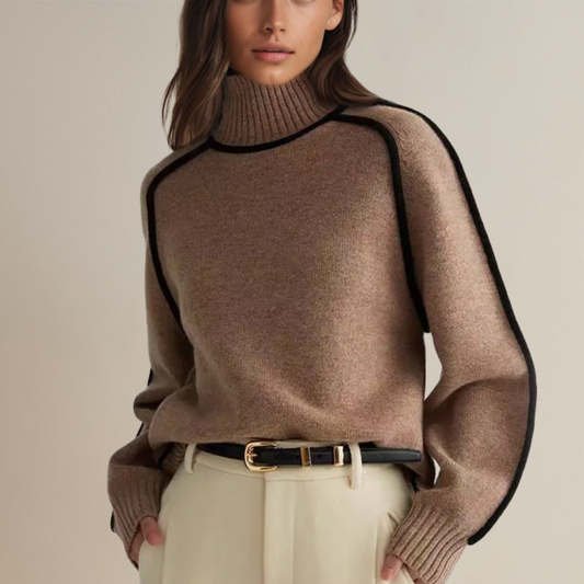 Suéter de cuello alto Heidi™ para mujer con diseño elegante y cómodo