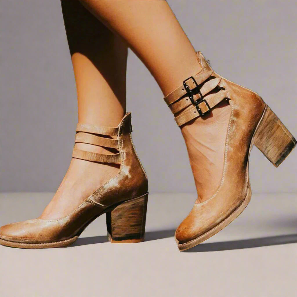 Botas cortas elegantes y cómodas para mujer, diseño versátil y transpirable
