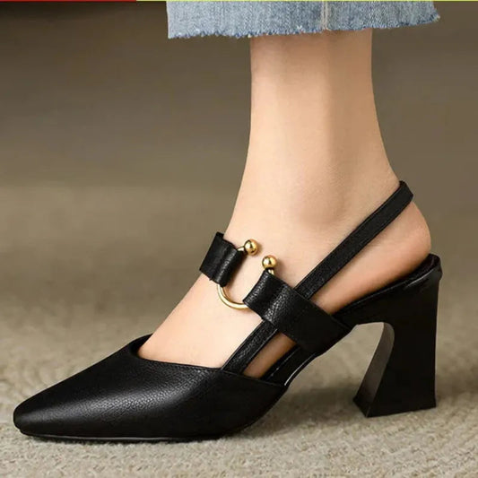 Tacones ortopédicos Tatiana mujer con tacón de bloque y diseño elegante