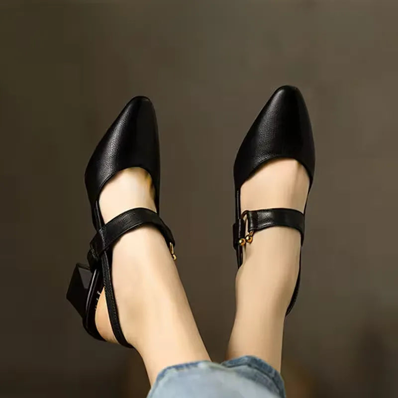 Tacones ortopédicos Tatiana mujer con tacón de bloque y diseño elegante