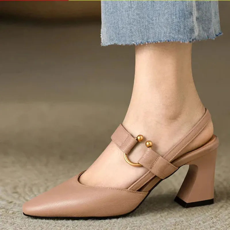 Tacones ortopédicos Tatiana mujer con tacón de bloque y diseño elegante