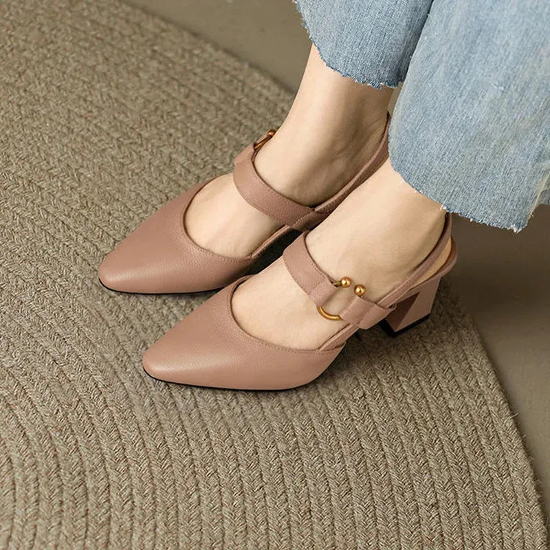 Tacones ortopédicos Tatiana mujer con tacón de bloque y diseño elegante
