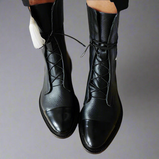 Botas elegantes y cómodas para mujer, alivian el dolor en el talón y hallux