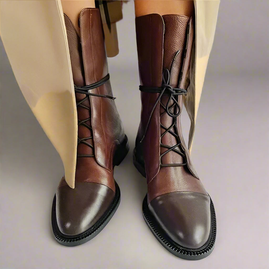 Botas elegantes y cómodas para mujer, alivian el dolor en el talón y hallux