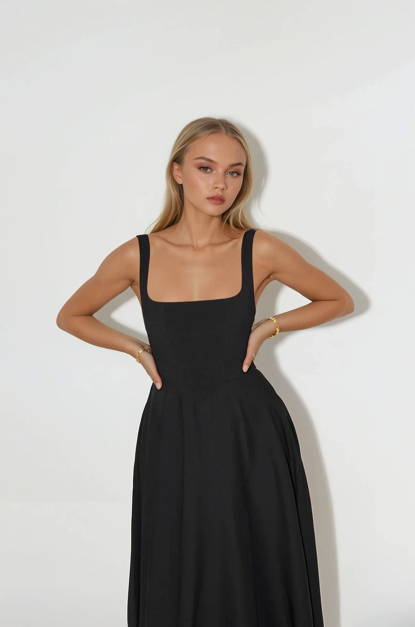 Vestido Largo con Tirantes Ajustables – Frescura y Estilo Natural – Mina