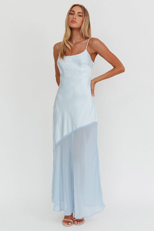 Isabela™ vestido largo elegante con escote en V, caída fluida y silueta femenina para mujer