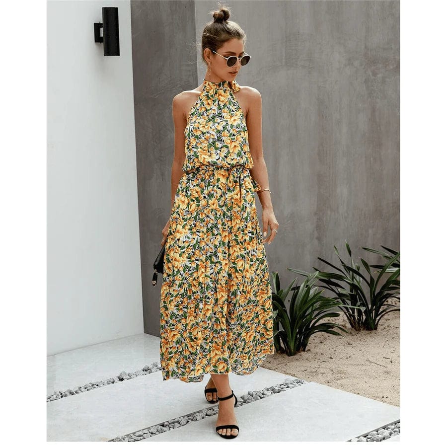 Vestido colorido Edith de Ibiza con diseño bohemio vibrante