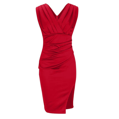 Verona Vestido de Lujo con Escote Cruzado y Abertura Lateral Elegante