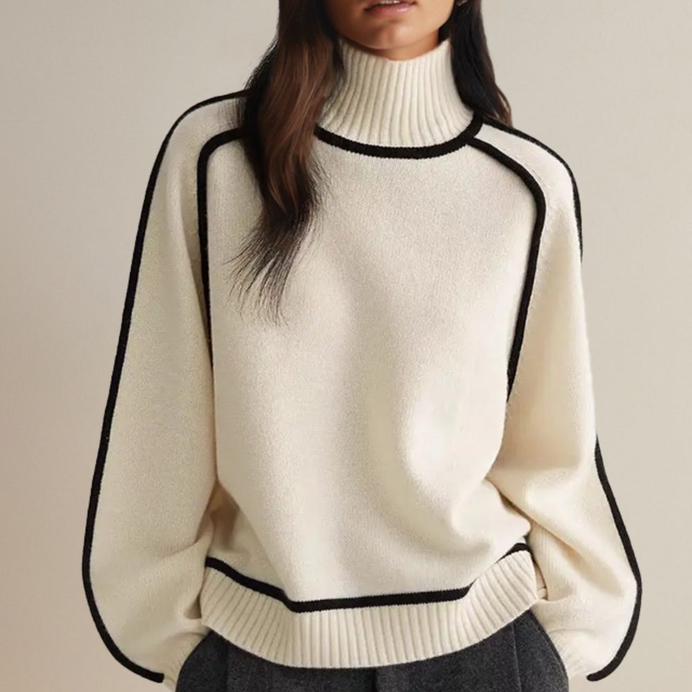 Suéter de cuello alto Heidi™ para mujer con diseño elegante y cómodo