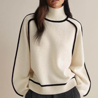 Suéter de cuello alto Heidi™ para mujer con diseño elegante y cómodo