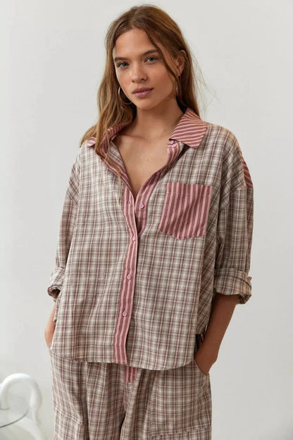 Pijama Madeline para mujer con ajuste suelto y tela suave