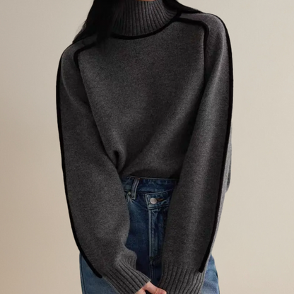Suéter de cuello alto Heidi™ para mujer con diseño elegante y cómodo