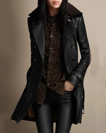 Chaqueta bomber de cuero INAYA mujer con corte moderno y cómodo