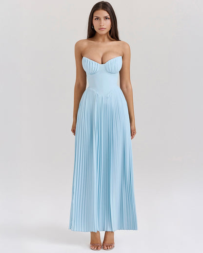Vestido largo Siena mujer con estilo natural y corte fluido