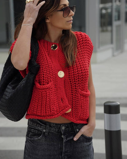 Suéter de punto Saar para mujer con diseño simple y elegante