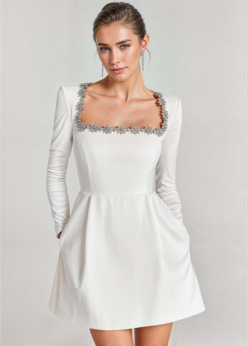 Mini vestido Violet de terciopelo elegante para eventos especiales