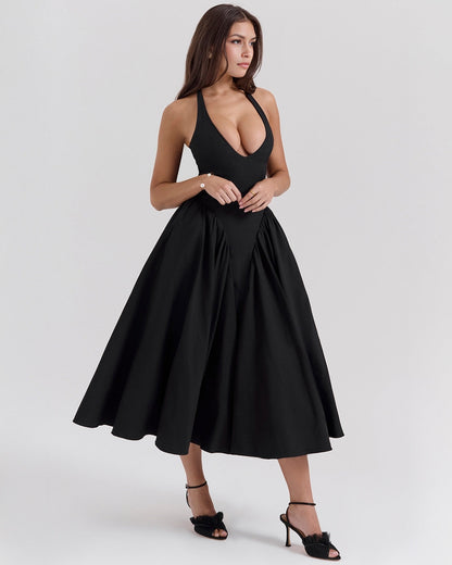Vestido Midi Rojo Mujer – Estilo Icónico y Elegante – Glamour Monroe