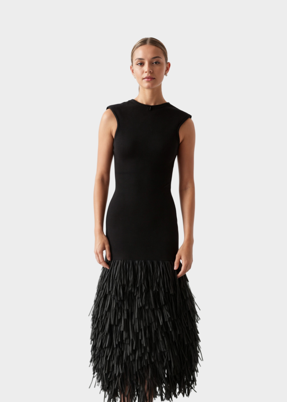 Piper vestido maxi con flecos elegantes para mujer, ideal para ocasiones especiales