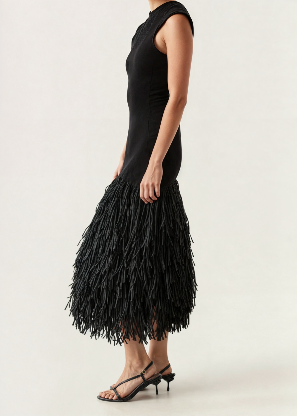 Piper vestido maxi con flecos elegantes para mujer, ideal para ocasiones especiales