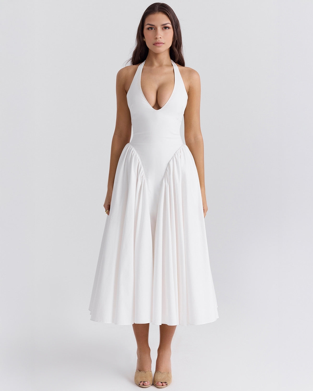 Vestido Midi Rojo Mujer – Estilo Icónico y Elegante – Glamour Monroe