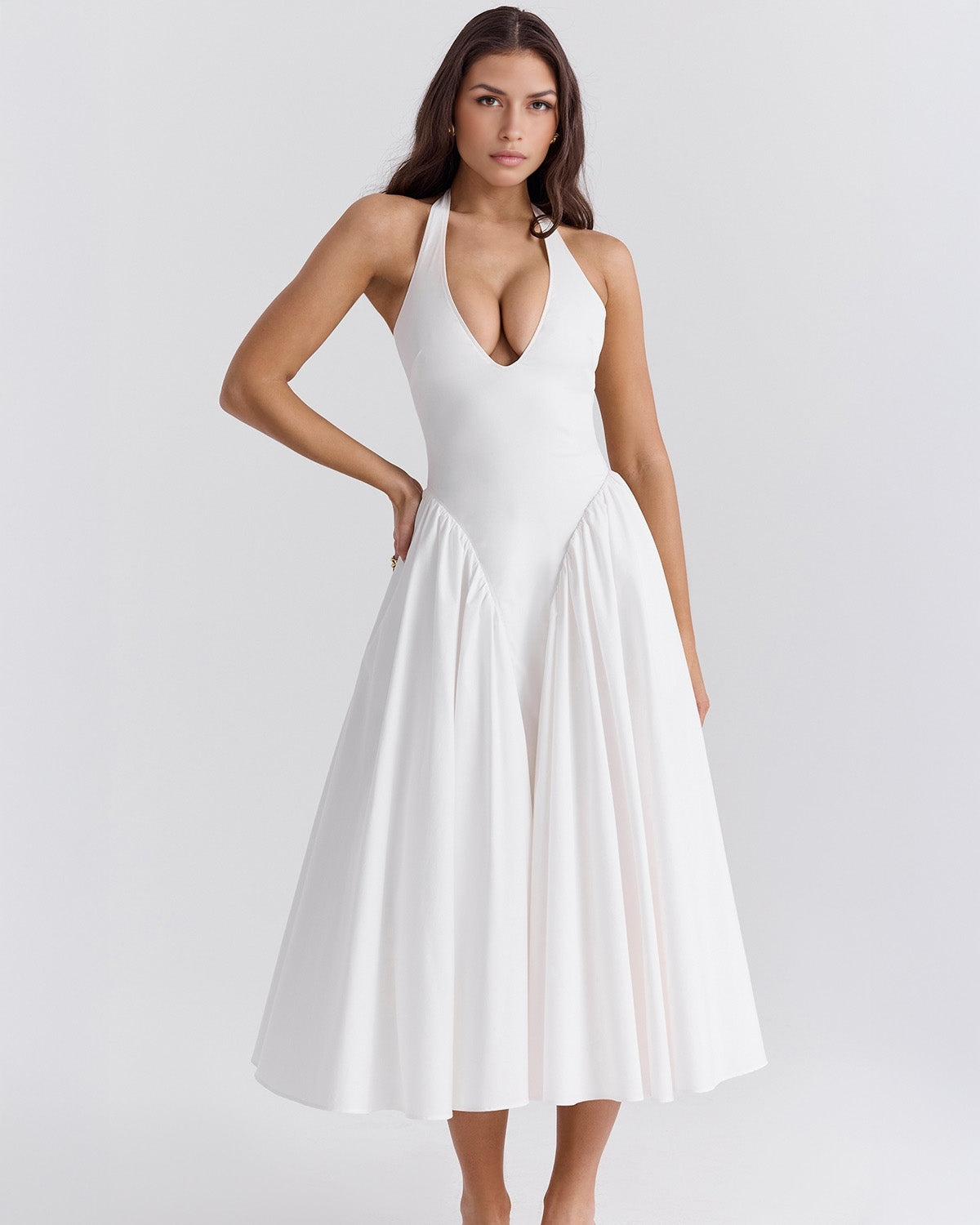 Vestido Midi Rojo Mujer – Estilo Icónico y Elegante – Glamour Monroe