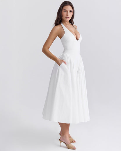 Vestido Midi Rojo Mujer – Estilo Icónico y Elegante – Glamour Monroe