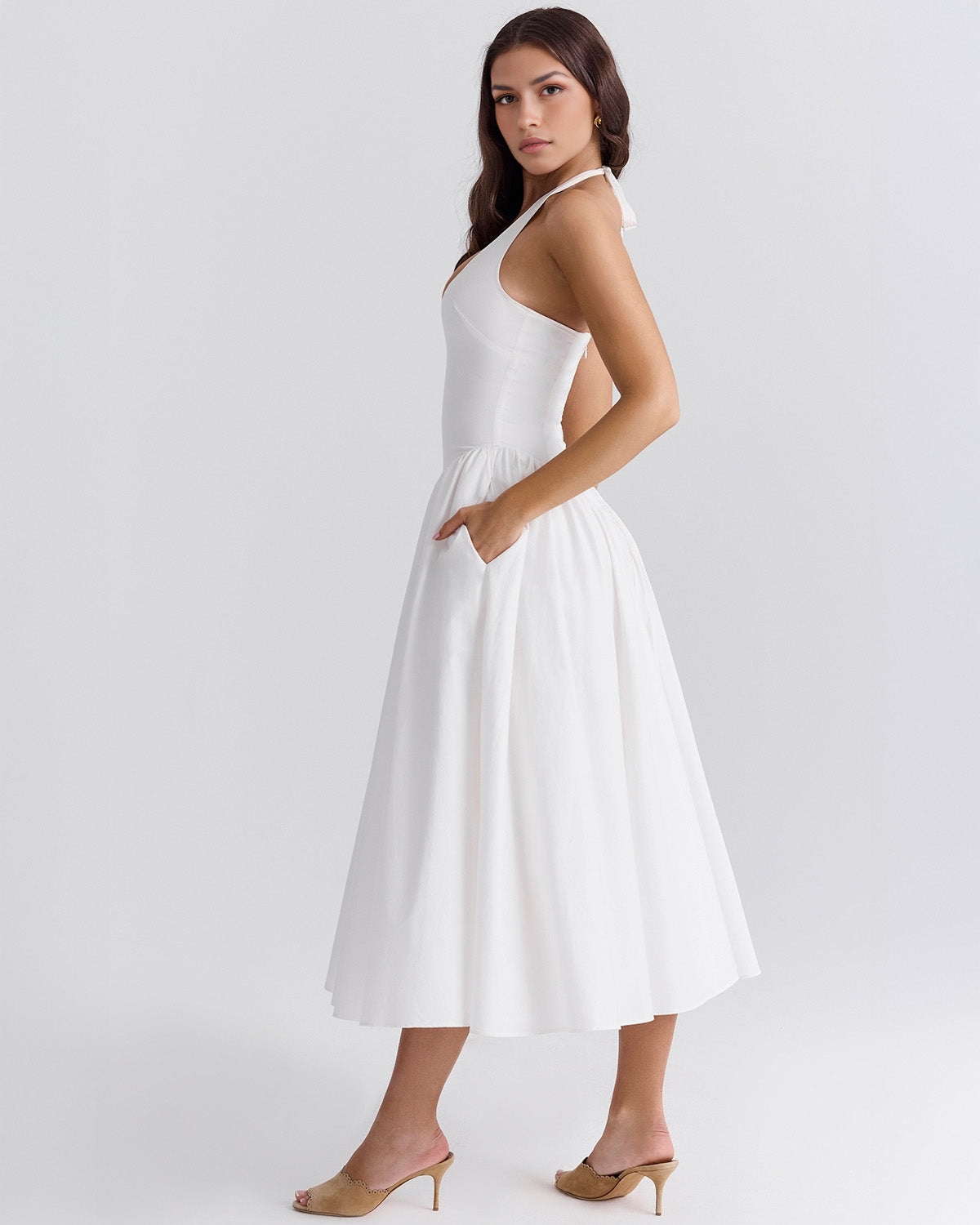 Vestido Midi Rojo Mujer – Estilo Icónico y Elegante – Glamour Monroe