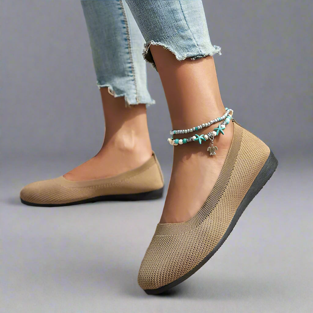 Zapatos elegantes y cómodos para mujer, diseño versátil y transpirable
