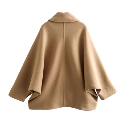 Abrigo de Lana Oversized – Elegante y Cómodo para Mujer – Estilo de Otoño Lujoso