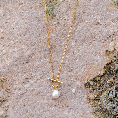 Aphrodite collar de perlas de agua dulce elegante y hipoalergénico para mujer