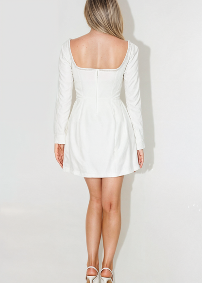 Vestido Mini Perlas Mujer – Silueta Elegante y Glamourosa – Callie Pearl Mini Dress