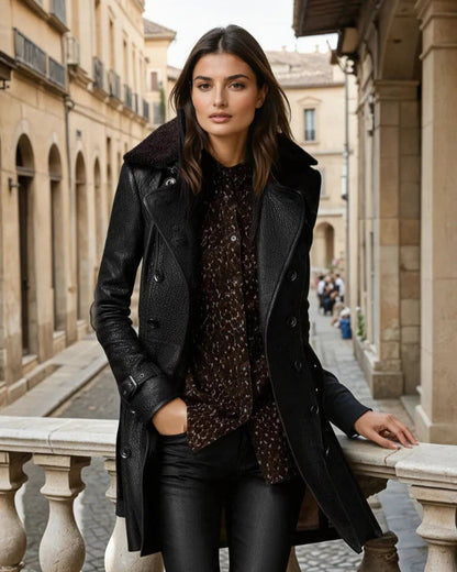 Chaqueta bomber de cuero INAYA mujer con corte moderno y cómodo