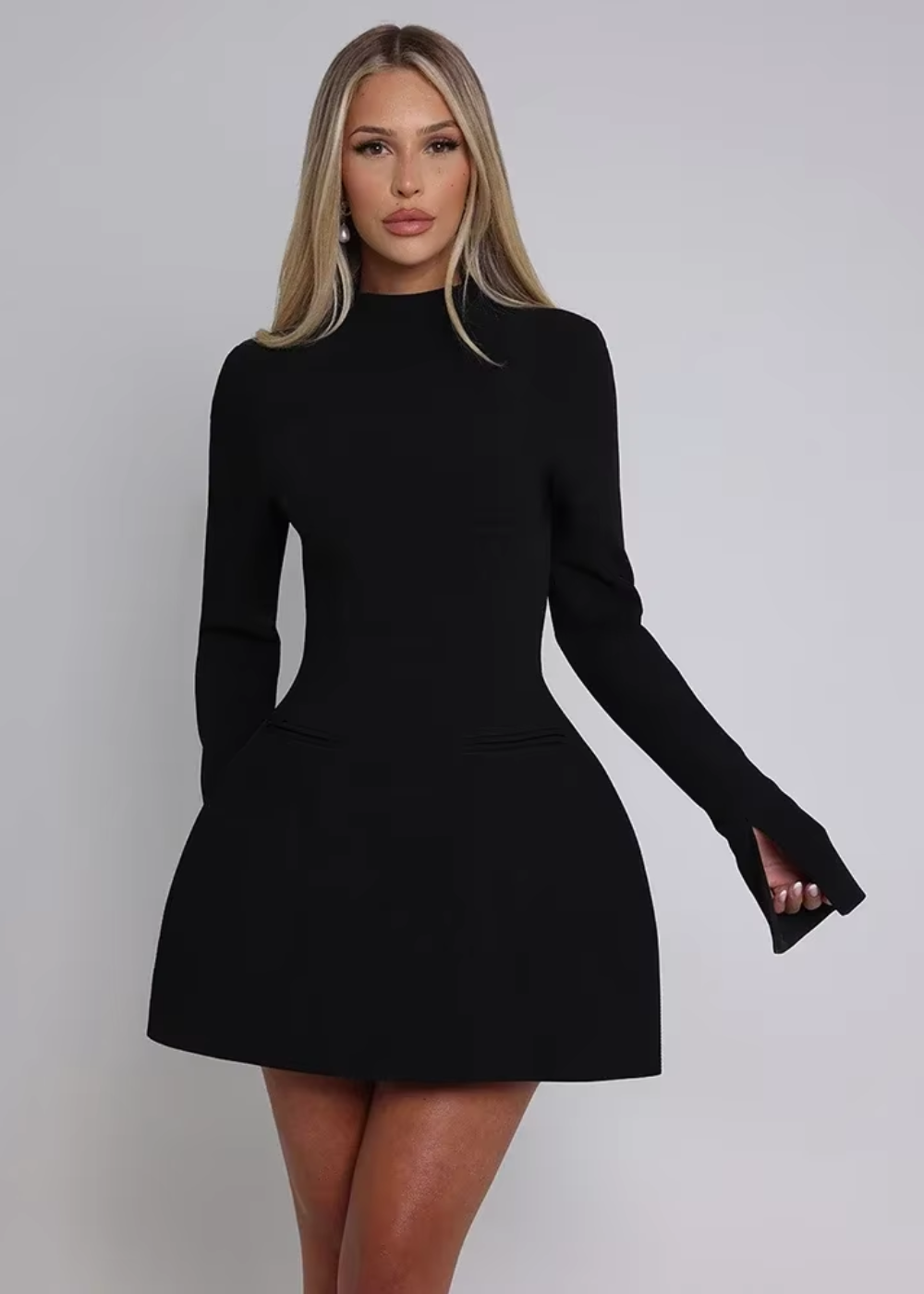 Gianna vestido mini sin espalda elegante y sexy para mujer