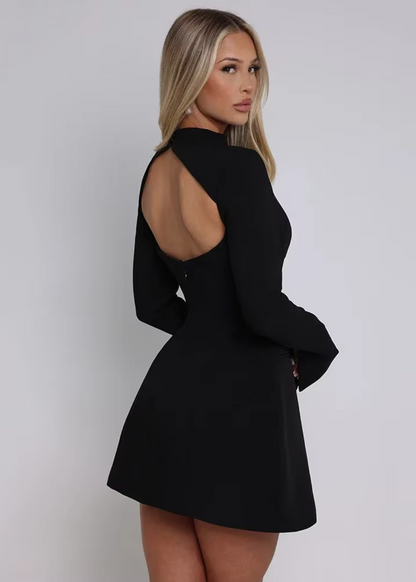 Gianna vestido mini sin espalda elegante y sexy para mujer