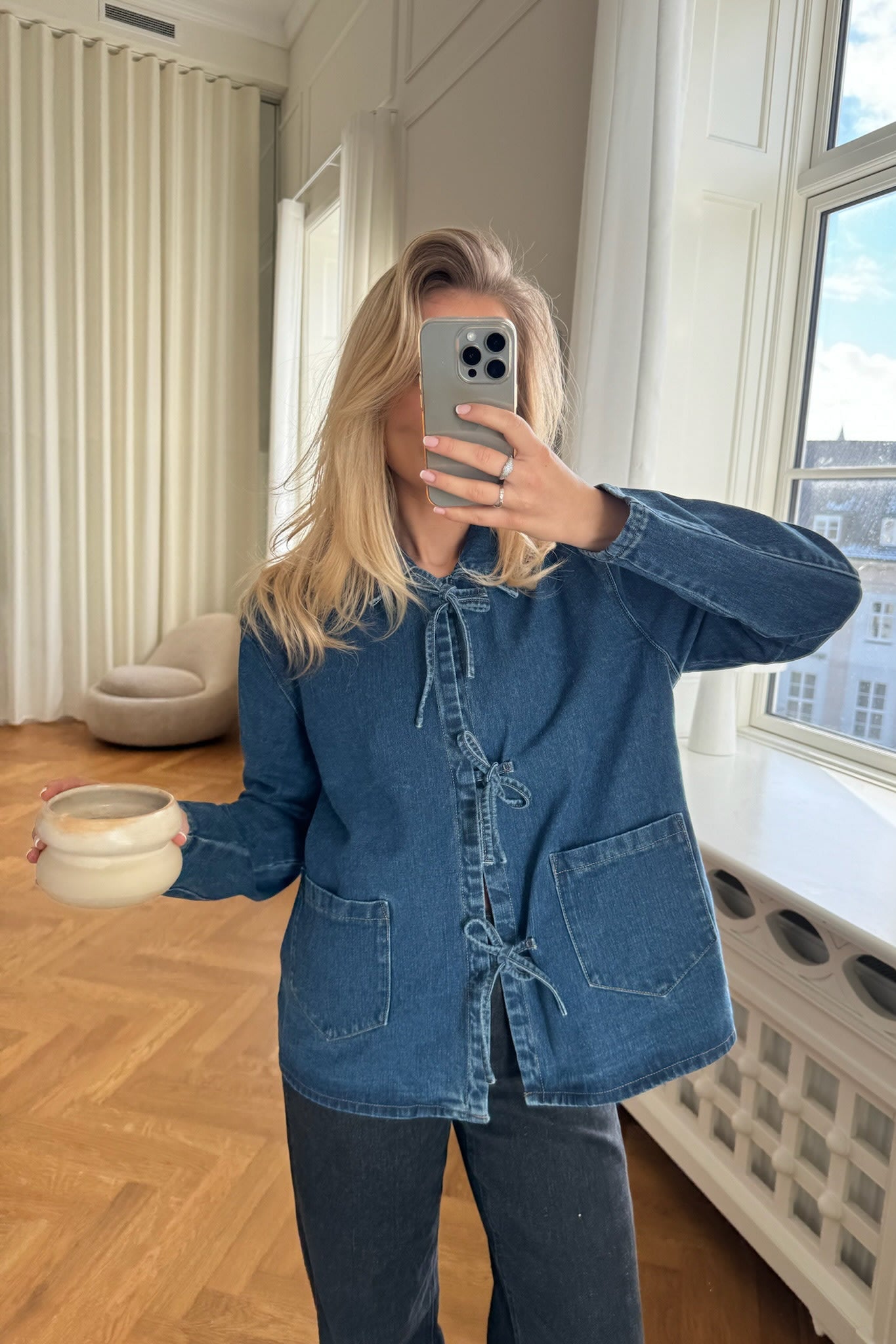 Chaqueta de denim mujer Raya, clásica y estilizada