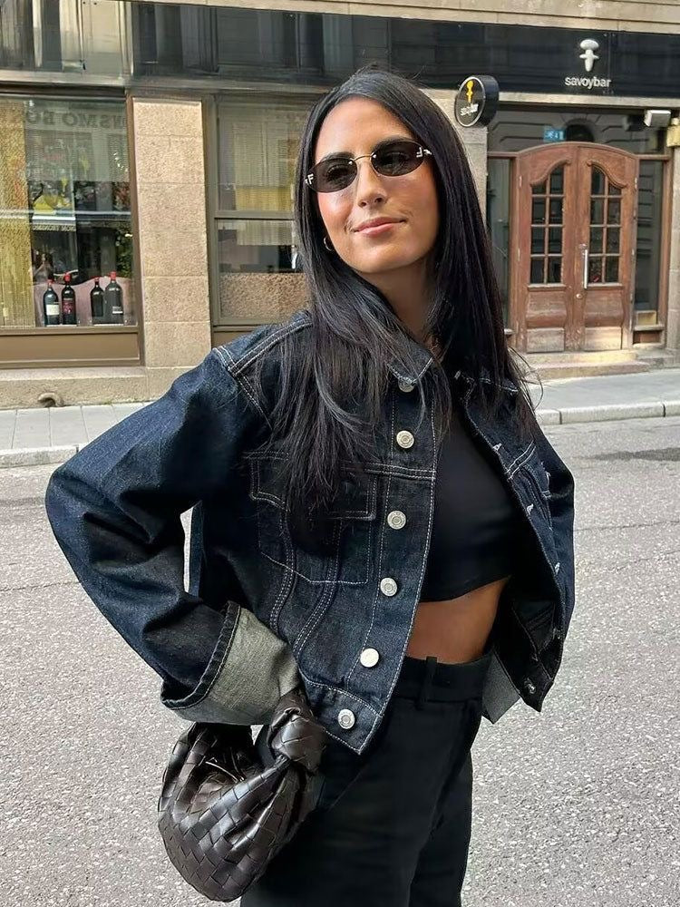 Conjunto de denim Luna para mujer con diseño clásico y moderno
