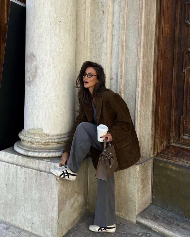 Chaqueta de cuero suede para mujer, elegante y lujosa