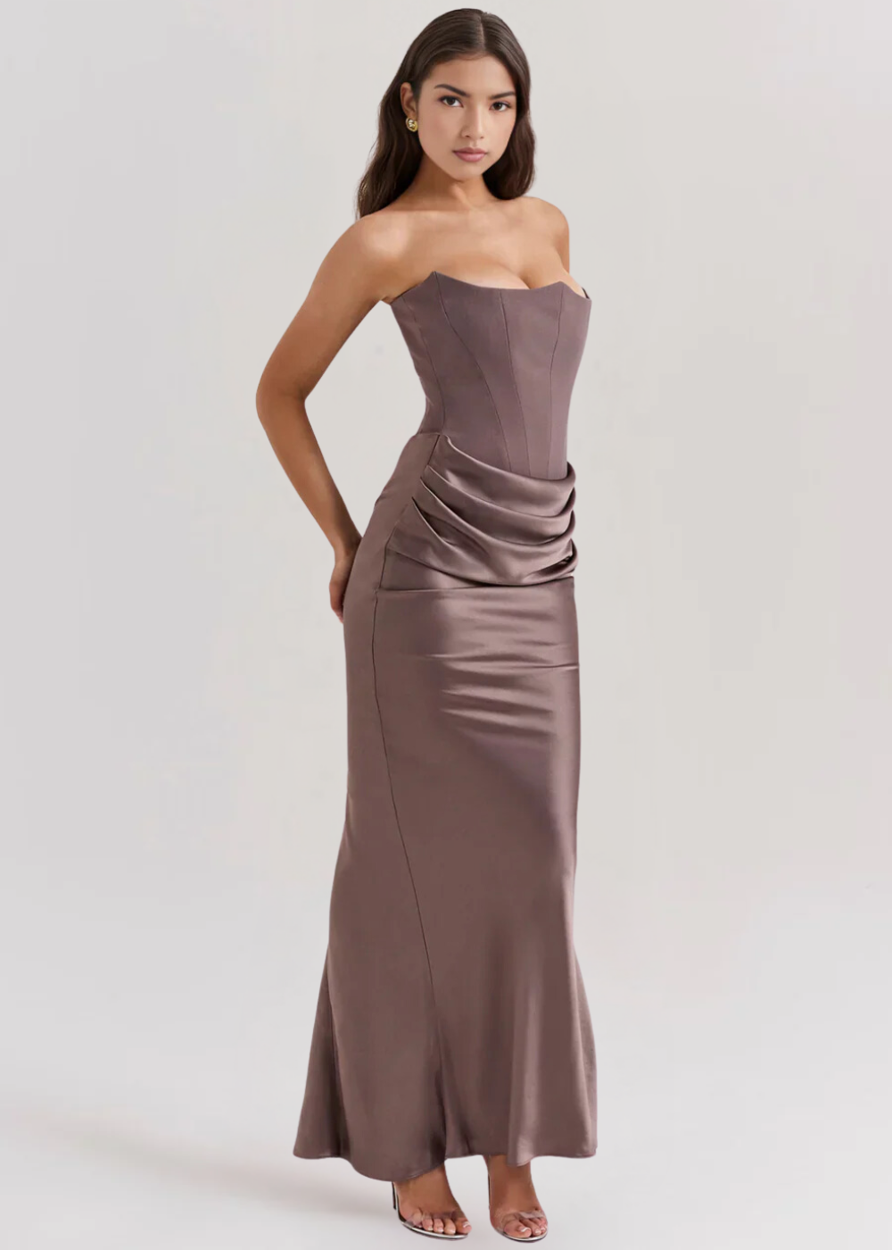 Vestido Maxi Strapless Mujer – Silueta Fluye y Elegante – Juni Strapless Maxi Dress