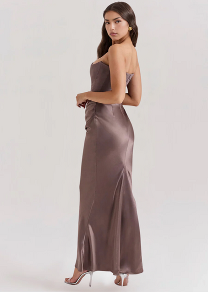 Vestido Maxi Strapless Mujer – Silueta Fluye y Elegante – Juni Strapless Maxi Dress