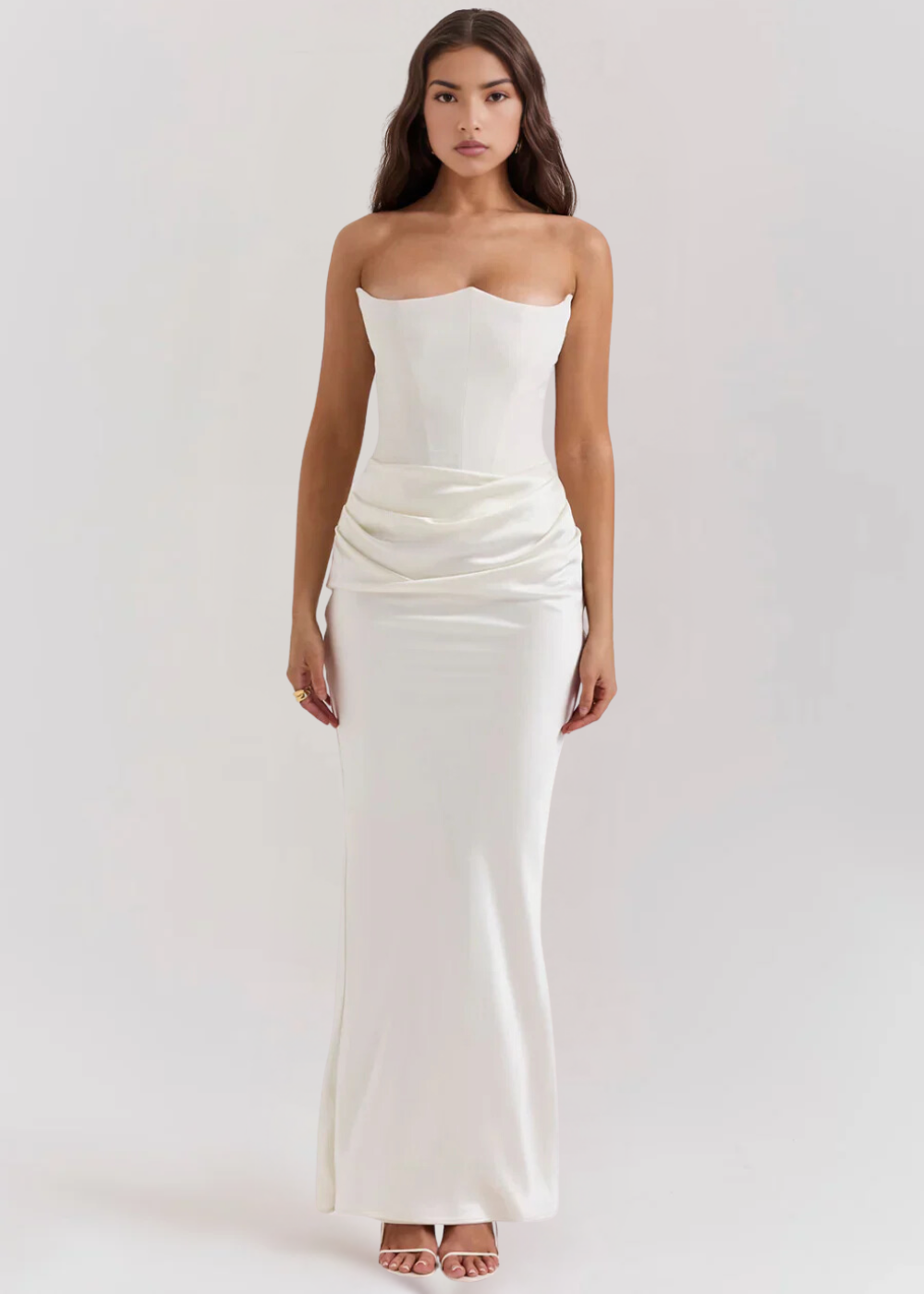 Vestido Maxi Strapless Mujer – Silueta Fluye y Elegante – Juni Strapless Maxi Dress