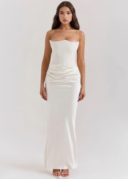 Vestido Maxi Strapless Mujer – Silueta Fluye y Elegante – Juni Strapless Maxi Dress