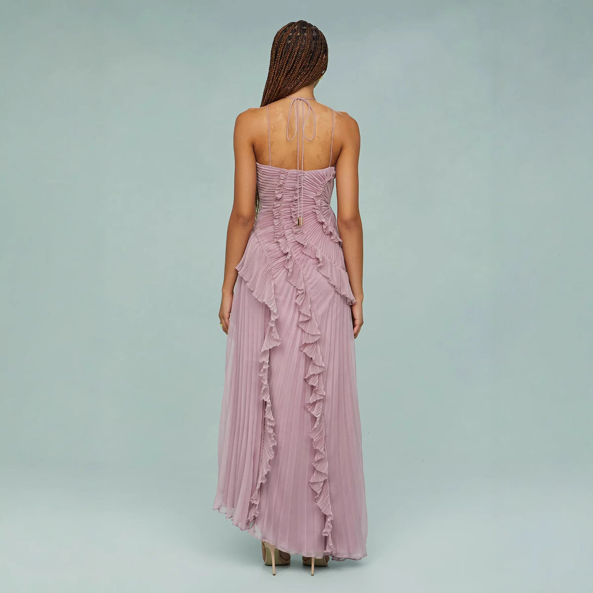 Vestido lila Anneliese para mujer con corte suelto y estilo elegante